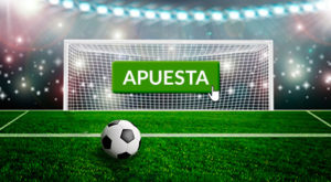 Publicidad del juego y Constitución, fotografía de una portería y un balón en el punto de penalti