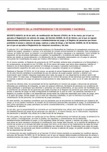 Cataluña. El Decreto 89/2019, de 30 de abril (D.O.G.C. núm. 7866, de 3 de Mayo), fotografía del texto escrito