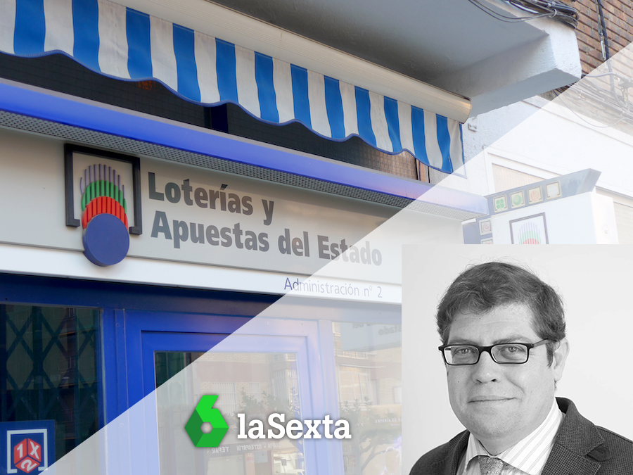 Fernando Martín, socio de LOYRA Abogados, entrevistado por LaSexta en relación con la Lotería de Navidad.